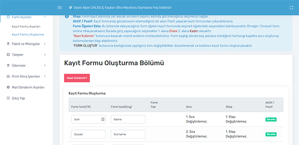 Gl ve zelletirebilir Form Sistemi